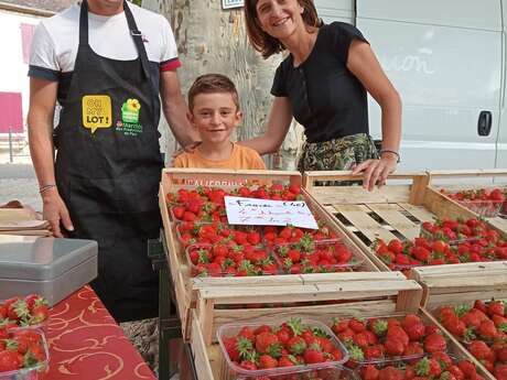 Marché des producteurs à Labastide-Murat