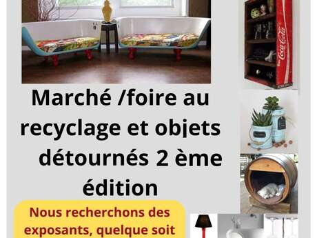 Marché aux objets détournés et recyclage