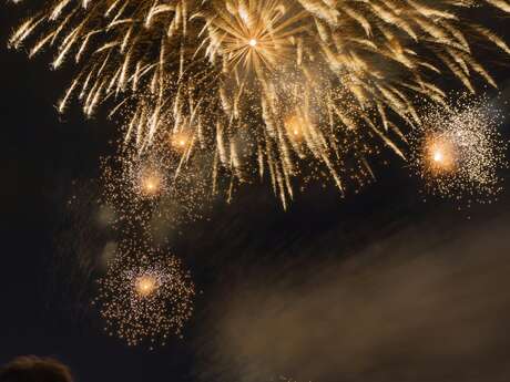 Feu d'artifice du marché de Noël de Bretenoux