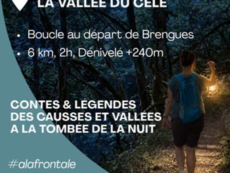 Randonnée nocturne à Brengues, dans la vallée du Célé