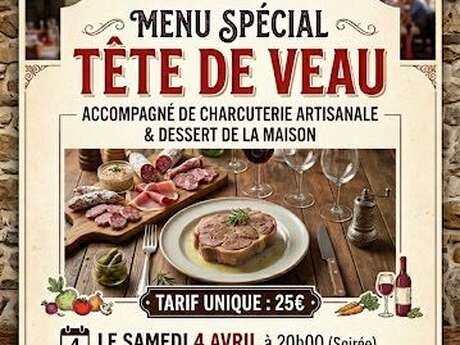 MENU SPECIAL : TETE DE VEAU