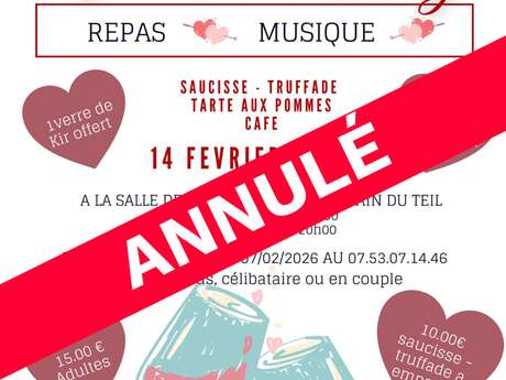 ANNULE - SOIRÉE VALENTINE'S DAY