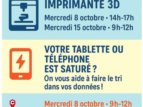 ATELIER NUMÉRIQUE : TABLETTES OU TÉLÉPHONES SATURÉS