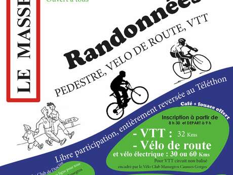 RANDONNÉES SOLIDAIRES AU PROFIT DU TÉLÉTHON AU LE MASSEGROS