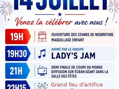 FÊTE NATIONALE : SOIRÉE DES COMMERCANTS DU 14 JUILLET