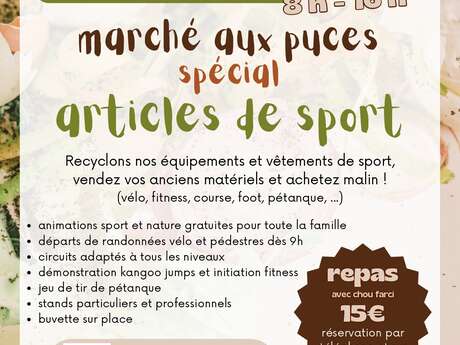 MARCHÉ AUX PUCES SPÉCIAL ARTICLES DE SPORT