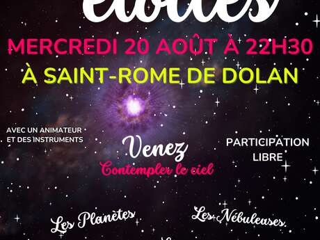 SOIRÉE OBSERVATION DES ÉTOILES