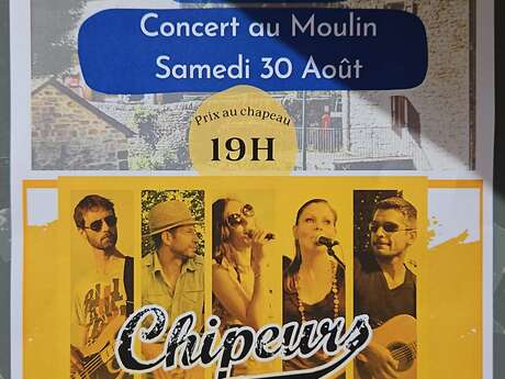 CONCERT AU MOULIN D'AUXILLAC : CHIPPEURS