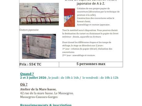 INITIATION À LA RELIURE