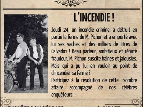 ENQUÊTE POLICIÈRE "L'INCENDIE"