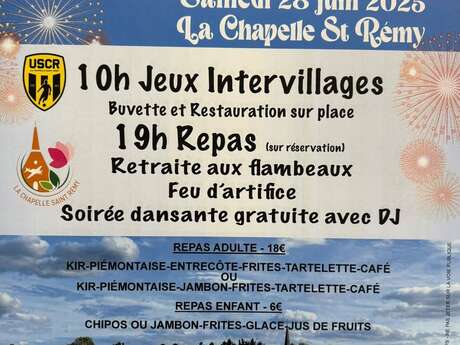 Fête Communale : Jeux, retraite aux flambeaux, feu d'artifice, soirée dansante