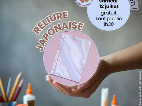 Fabrique Avec tes Mains : Atelier reliure japonaise