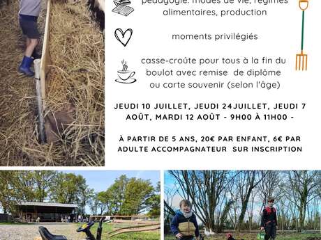 Atelier p'tit paysan à la Ferme aux 5 Chemins - Le Bourg-d'Iré