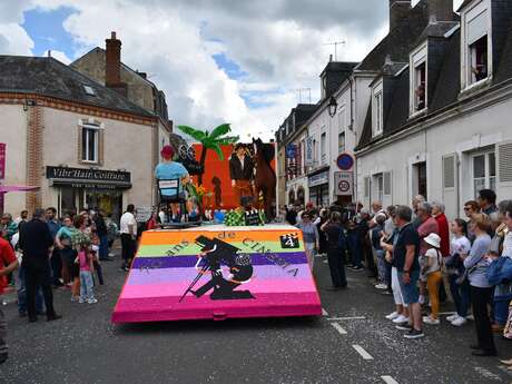 Corso fleuri : défilé de chars fleuris
