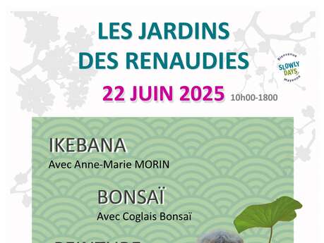 Ikebana, Art floral japonais - Bonsaï - Peinture aux Jardins des Renaudies