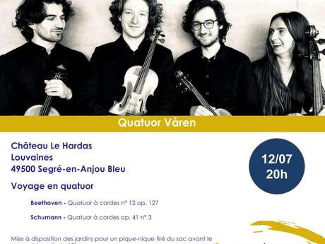 Concert du quatuor Våren – Château du Hardas