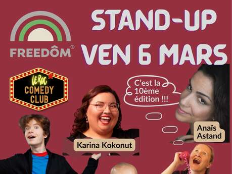 Stand-up à l'espace Freedôm