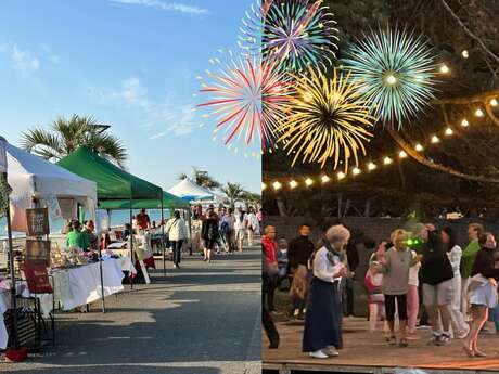 Marché nocturne, bal et feu d'artifice