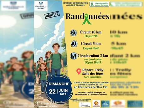 Randonnées 2km, 5km, 10km (action de sensibilisation au don d'organes)