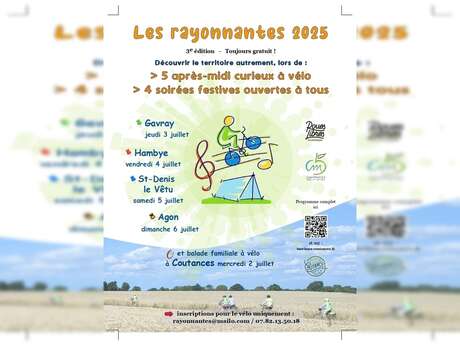Les Rayonnantes : boucle à vélo, visites et spectacles