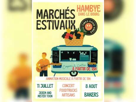 Marché estival et musique : Jerem and Mister Toon