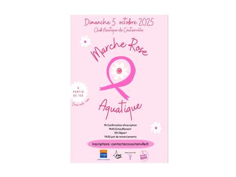 Octobre rose : Marche rose aquatique