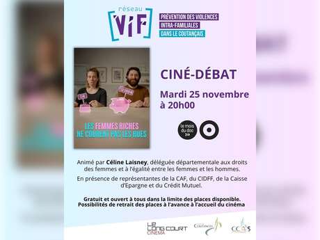 Ciné-débat "Les femmes riches ne courent pas les rues"