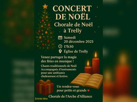 Chorale de Noël, accompagnée par instruments, par l'Arche d'Alliance