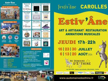 Estiv'ÂNE : marché nocturne, concert, restauration
