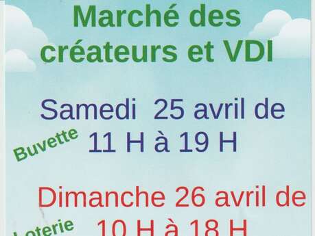 Marché des créateurs/créatrices et VDI (vendeuse à domicile indépendante)