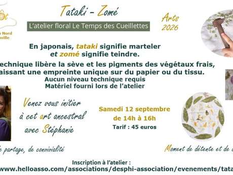 Atelier TATAKI-ZOMÉ avec le Temps des Cueillettes