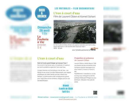 Docu & brunch : projection + rencontre "L'Iran a court d'eau"