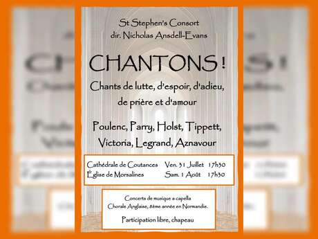 Concert : St Stephen Consort "Chantons !"