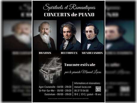 Spirituels et Romantiques au piano - Beethoven, Brahms et Mendelssohn