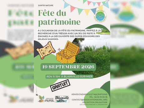 Journées Européennes du Patrimoine - sortie nature à la recherche d’un trésor dans les milieux humides