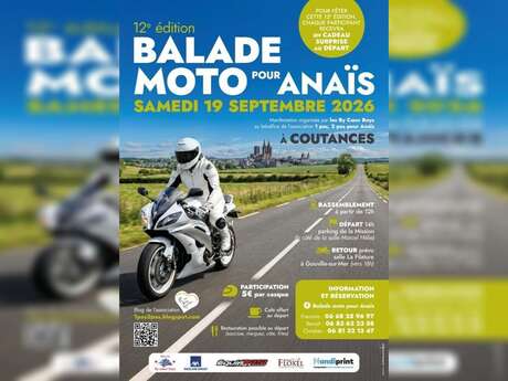 12e balade à moto pour Anaïs