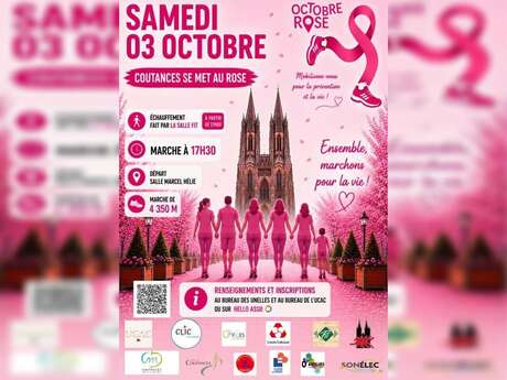 Marche rose "Coutances se met au rose"