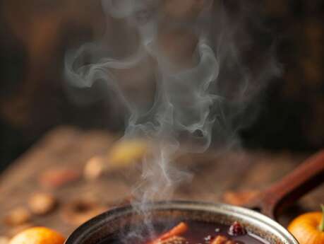 Stand de crêpes et vin chaud