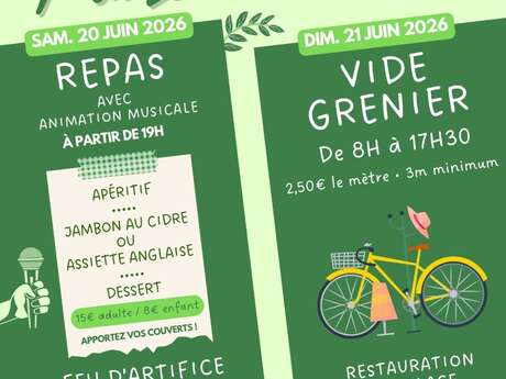 Fête Champêtre avec feu d'artifice et vide-grenier