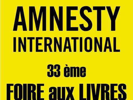 33e édition de la foire aux livres d'Amnesty International