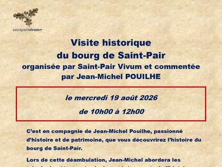 Visite historique du bourg de Saint-Pair-sur-Mer