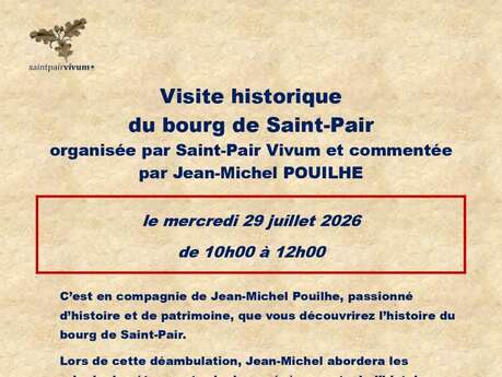 Visite historique du Bourg de Saint-Pair-sur-Mer