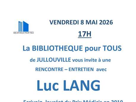 Rencontre et dédicace Luc LANG