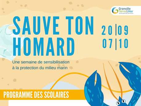 Sauve Ton Homard - pour les scolaires - une semaine de sensibilisation à la protection du milieu marin
