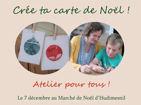 Atelier de création de cartes de Noël