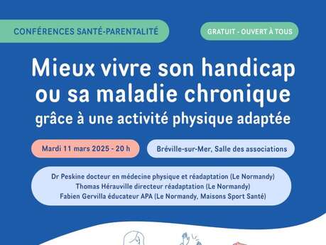 Conférence Santé : mieux vivre son handicap, sa maladie chronique grâce à l'activité physique adaptée !