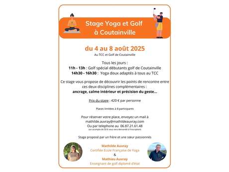 Stage golf et yoga