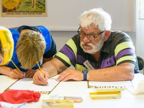 Un portrait cubiste à 4 mains, atelier parent-enfant