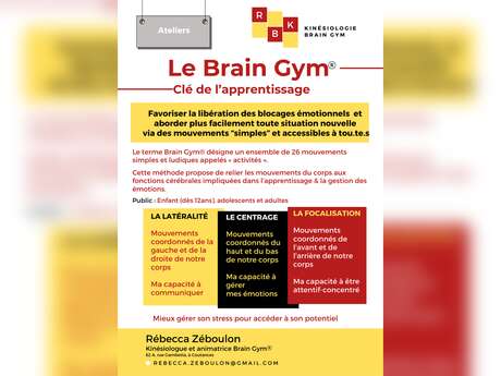 Atelier Brain Gym : Savoir dire non !