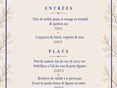 Menu du week-end